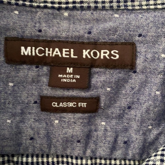 Michael Kors Men's Button Down Classic Fit Shirt Size Medium - Picture 5 of 13